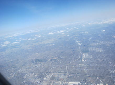 ロサンゼルスLosAngelesからラスベガスLasVegasへの飛行機